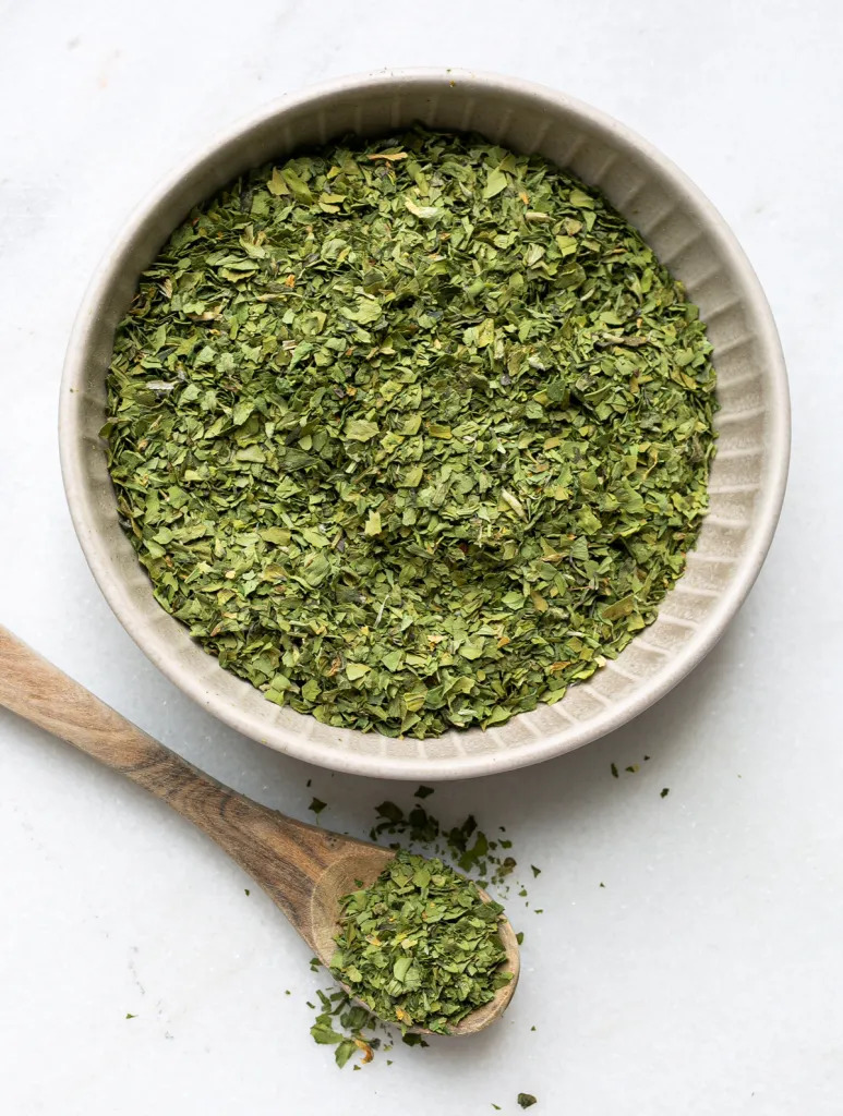 Crushed Celery Leaves